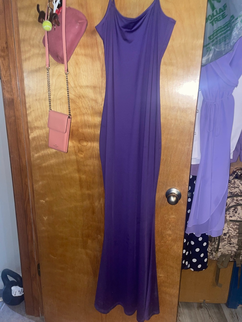 Elegant Purple Slip Maxi Dress - Brand Unspecified
